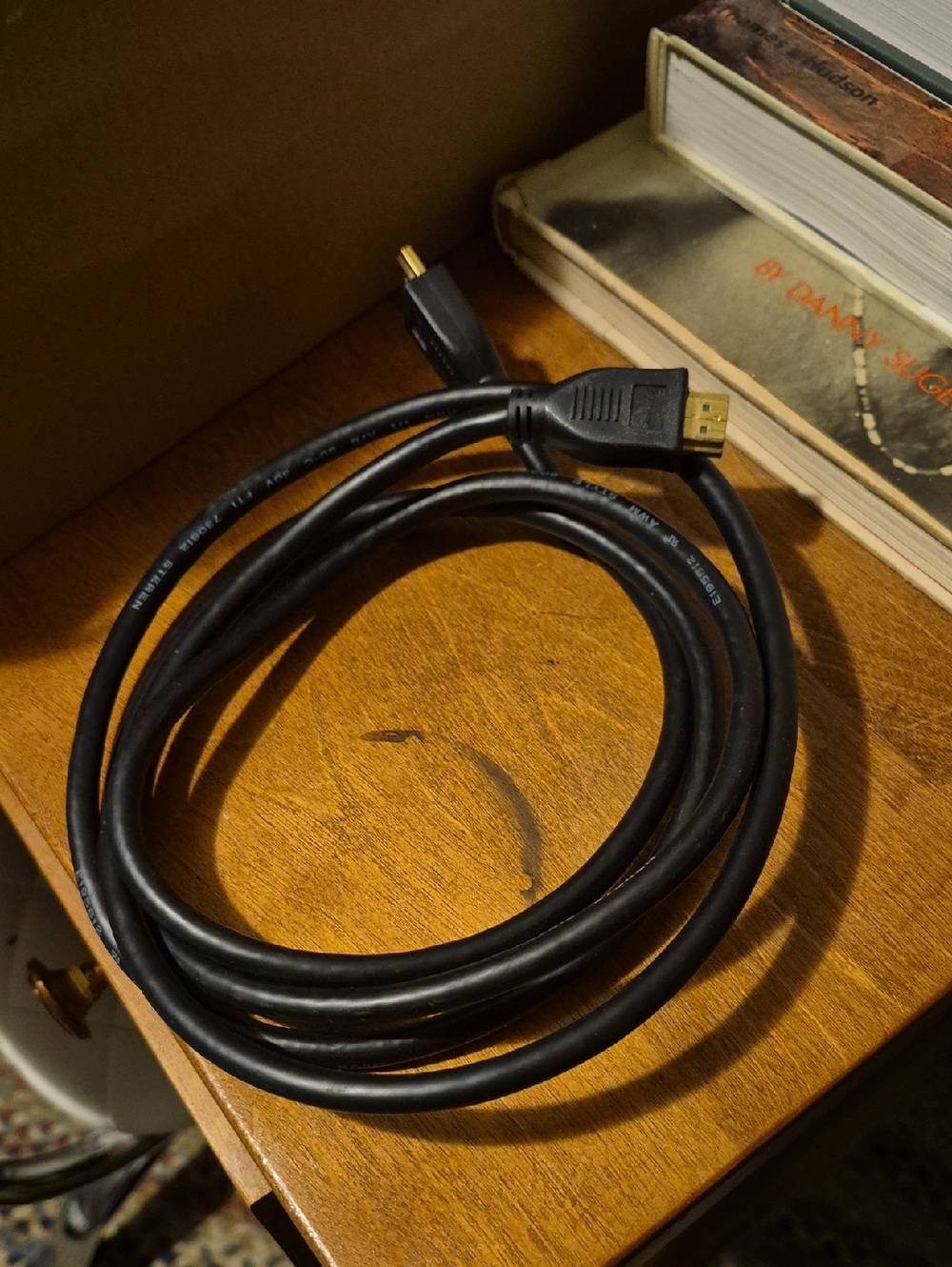 Black HDMI Cable with Gold Connectors